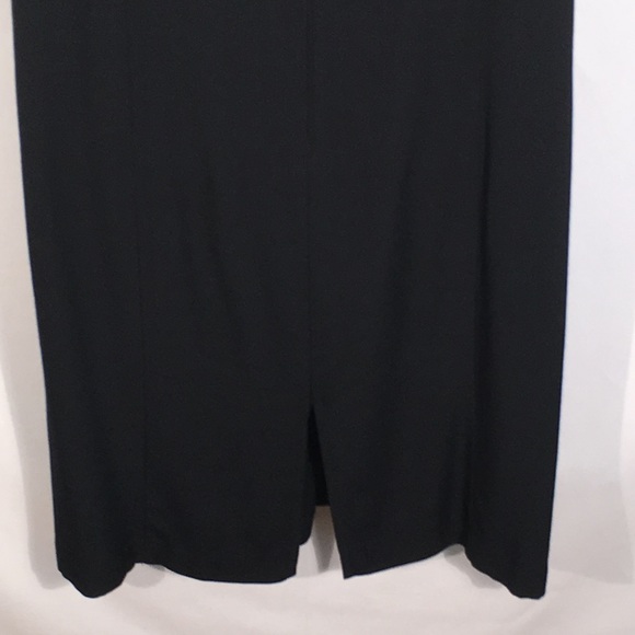Perceptions Black Dress Scoop Neck Womens Size 10 - Picture 7 of 8